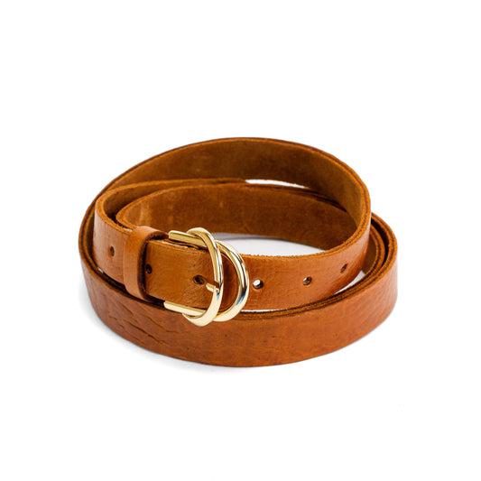 Women's leather belt for big girls
