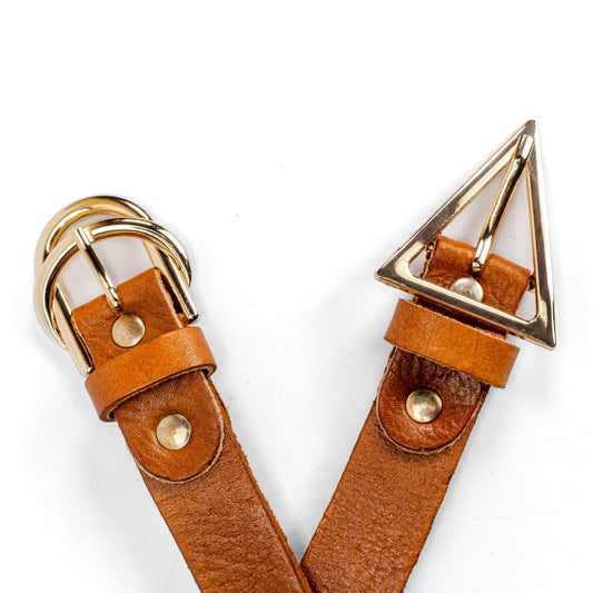 Women's leather belt