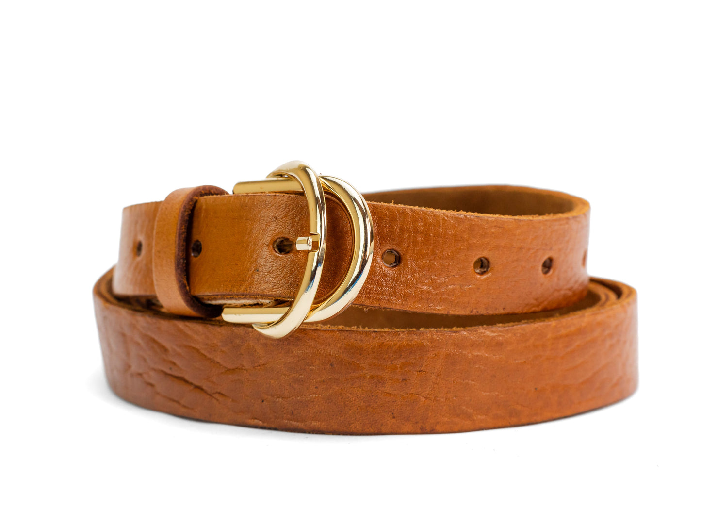 Women's leather belt for big girls